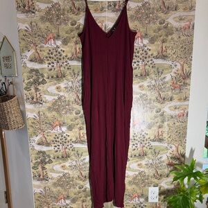 Lulu's Burgundy Maxi Dress